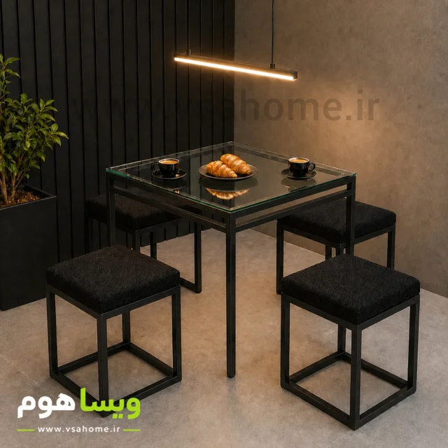 ست میز و صندلی مینیمال کافه ۰۰۵
